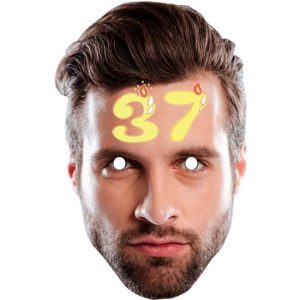 Caretas personalizadas cumpleaños con edad en la frente - Perfecta para cumpleaños originales